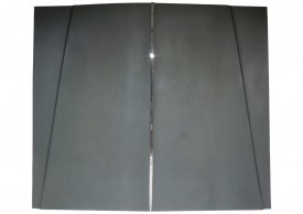 Cut out hood of a 1986 Pontiac Parisienne Brougham available for the creation of an industrial table or artwork.